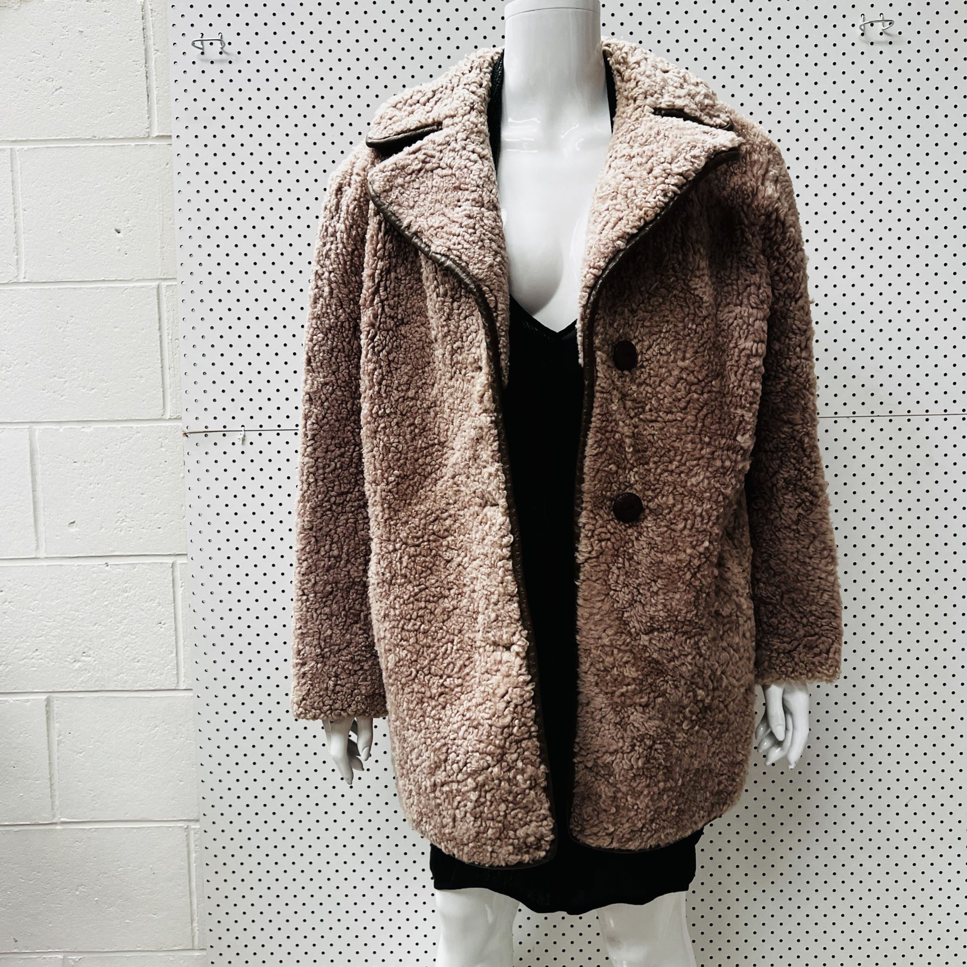 1980s british vintage / HEA TONA / sheepskin or shearling jacket / 16 (3876127236357270344)