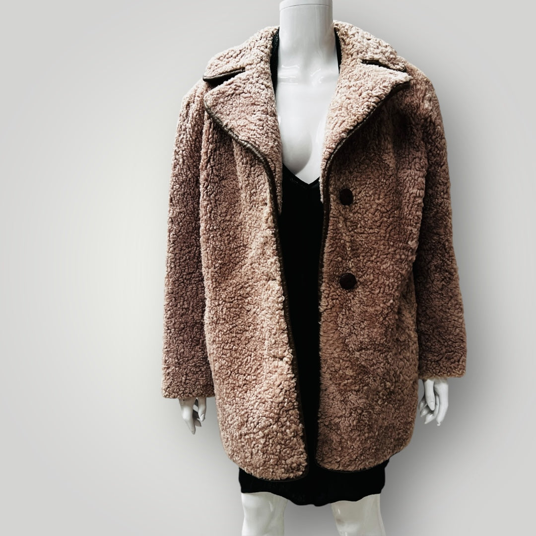 1980s british vintage / HEA TONA / sheepskin or shearling jacket / 16 (3876199939277865577)