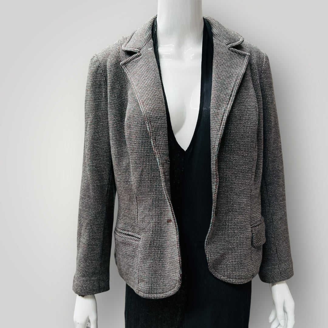 1960s european vintage / pure wool tweed jacket / s Jackets