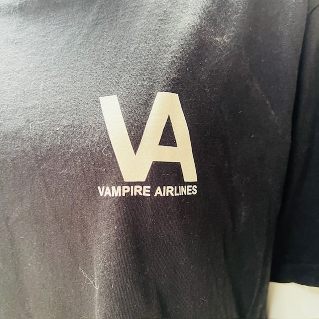 UNDERCOVER / unisex black vampire airlines tee / L / made in japan Tops & shirts