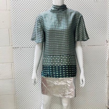 ZARA / geometric pattern blouse / s (3876209140909494726)