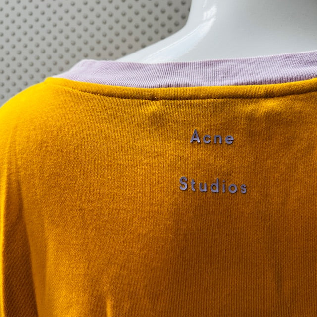 ACNE STUDIOS / unisex eban colour block cotton jersey tee / m Tops & shirts