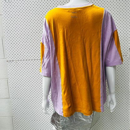 ACNE STUDIOS / unisex eban colour block cotton jersey tee / m (3876209155540424957)