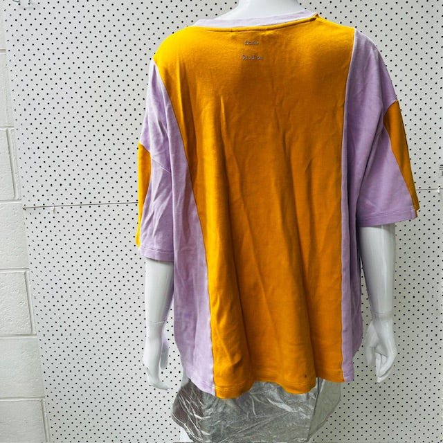 ACNE STUDIOS / unisex eban colour block cotton jersey tee / m Tops & shirts