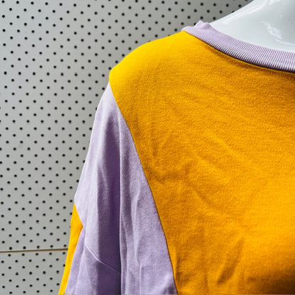 ACNE STUDIOS / unisex eban colour block cotton jersey tee / m (3876209159111579112)