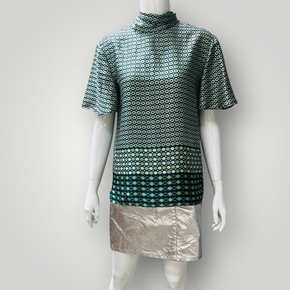 ZARA / geometric pattern blouse / s (3876237187062502349)