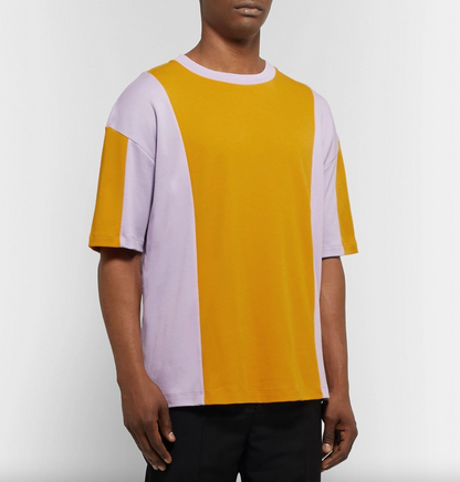 ACNE STUDIOS / unisex eban colour block cotton jersey tee / m (3876294395613915832)