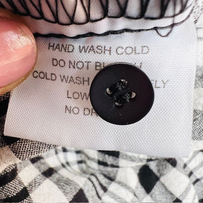 IORA / plaid button back top / s (3876735670443132382)