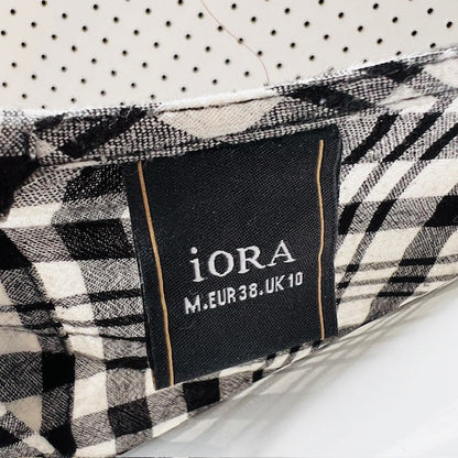 IORA / plaid button back top / s (3876735672768945260)