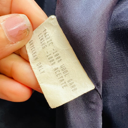 1990s nz vintage / PEPPERTREE / pure wool navy blazer / s (3877245016967141485)