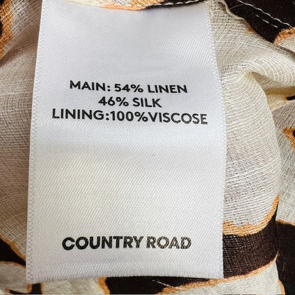 COUNTRY ROAD / print detail tuck blouse / s (3877245066987833931)