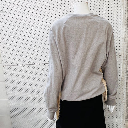UNDERPROTECTION / fringed sweatshirt / m (3877830556115046689)