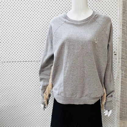 UNDERPROTECTION / fringed sweatshirt / m (3877830562822352220)