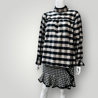 STORM / ruffle gingham mini / s (3877830997185264387)
