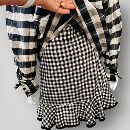 STORM / ruffle gingham mini / s (3877831000953958582)