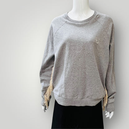 UNDERPROTECTION / fringed sweatshirt / m (3877831015575516426)
