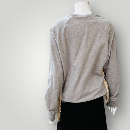 UNDERPROTECTION / fringed sweatshirt / m (3877831017254533971)