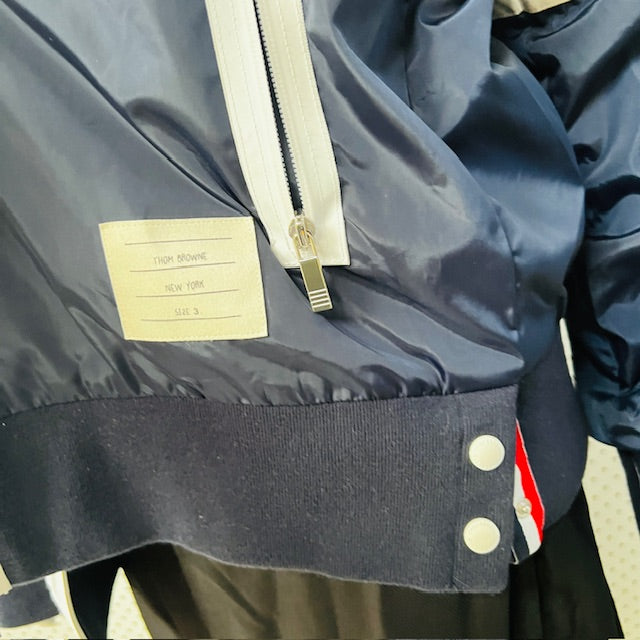 THOM BROWNE / 4 BAR RIPSTOP NYLON BOMBER JACKET / 3 / $1400rrp Jackets