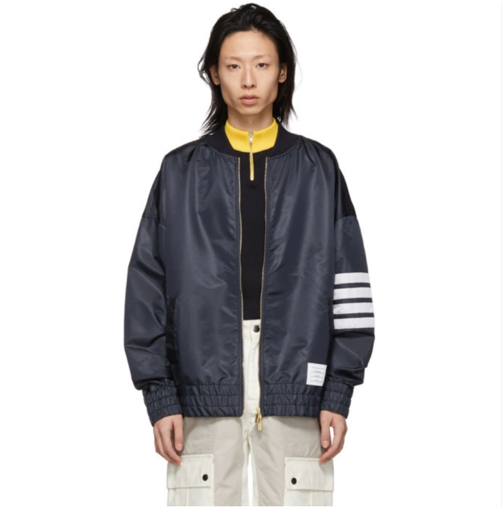 THOM BROWNE / 4 BAR RIPSTOP NYLON BOMBER JACKET / 3 / $1400rrp Jackets