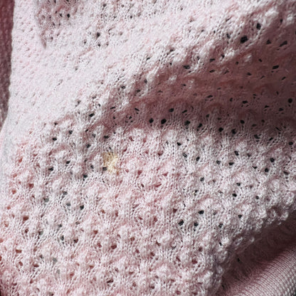 CHARMAINE REVELEY / pink merino jumper / made in nz / 14 (3879066170021806898)