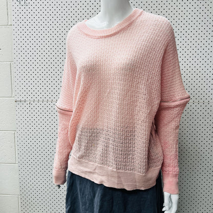 CHARMAINE REVELEY / pink merino jumper / made in nz / 14 (3879066177871720458)