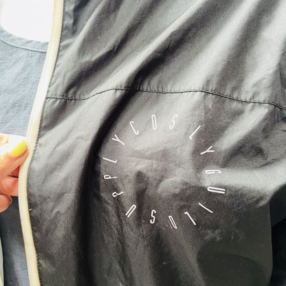 2000s nz vintage / SLY GUILD / hardwood wind breaker / black / s / nz made (3879066625941639878)