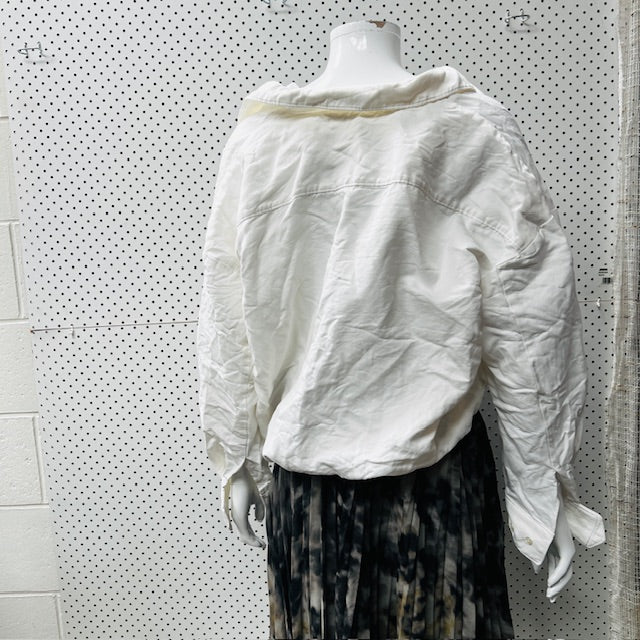 Totême / White Monogram Tracksuit Zip-Up Jacket / 38 Tops & shirts