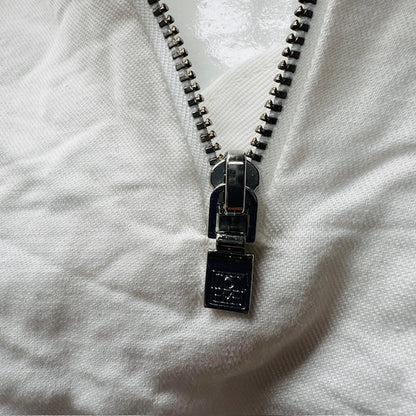 Totême / White Monogram Tracksuit Zip-Up Jacket / 38 (3879155465832801334)