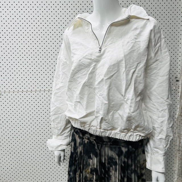 Totême / White Monogram Tracksuit Zip-Up Jacket / 38 Tops & shirts