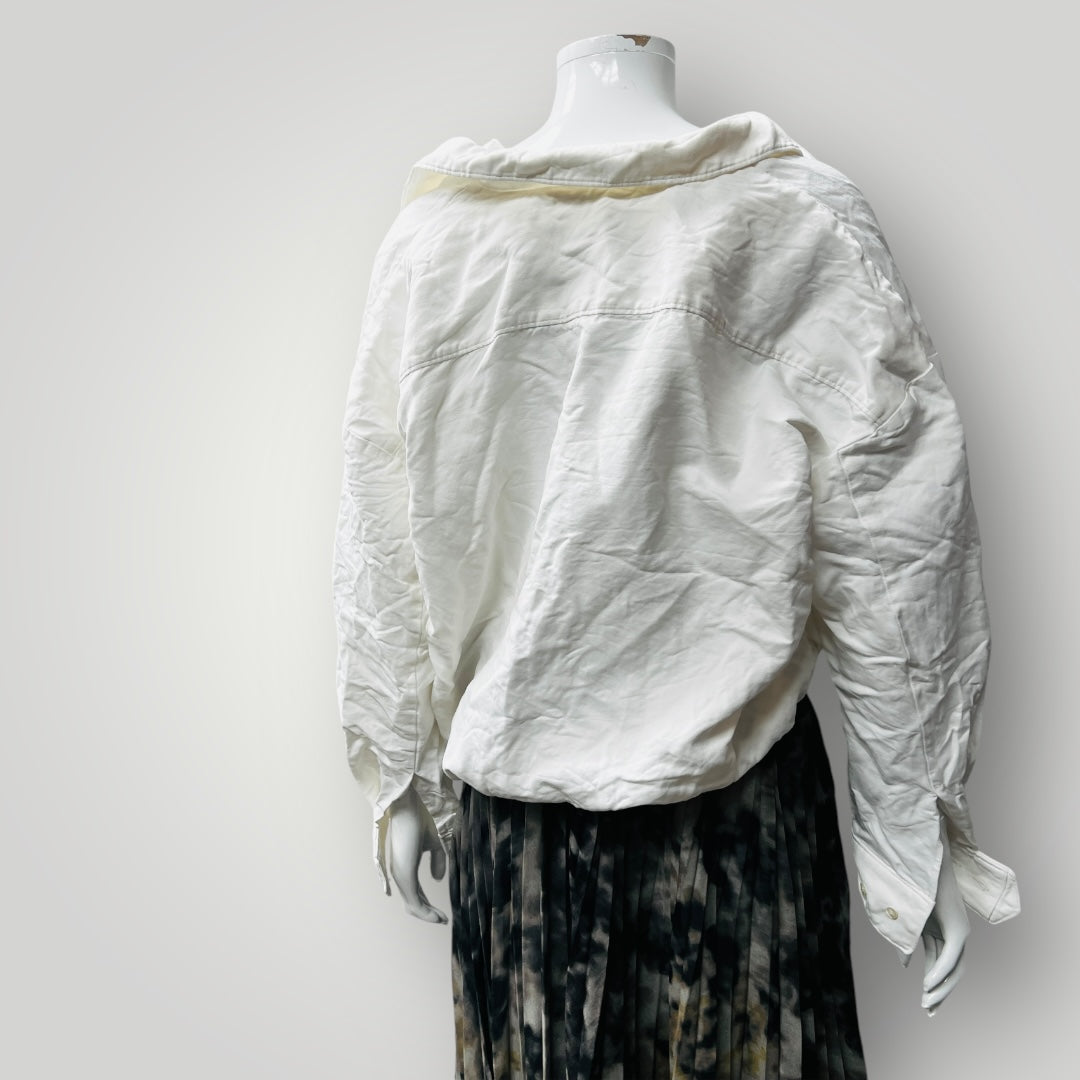 Totême / White Monogram Tracksuit Zip-Up Jacket / 38 Tops & shirts