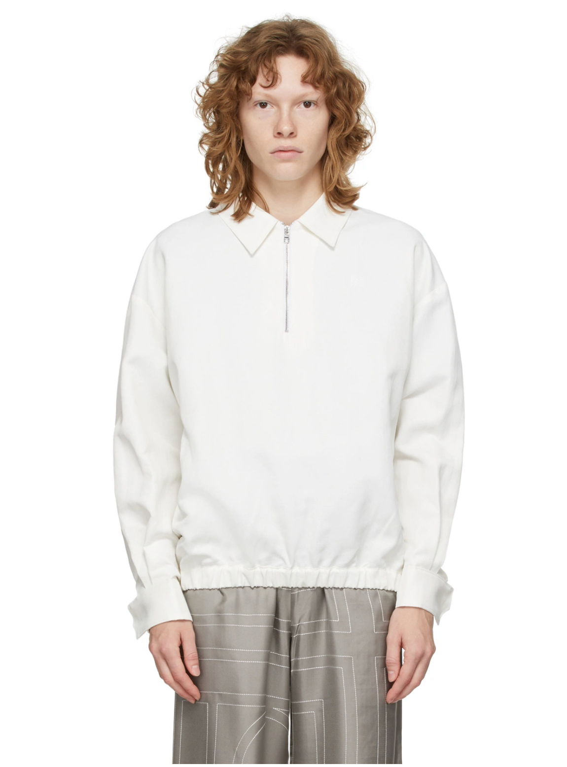 Totême / White Monogram Tracksuit Zip-Up Jacket / 38 Tops & shirts