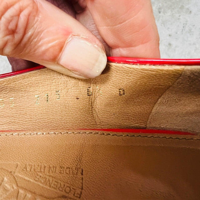 FERRAGAMO / patent bow ballet flats / 36 (3879653064539991856)