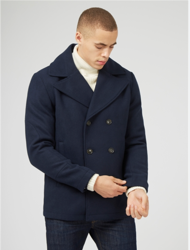 BEN SHERMAN / wool peacoat Jackets