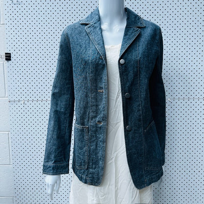 2000s vintage / denim jacket / s (3880360470557550026)