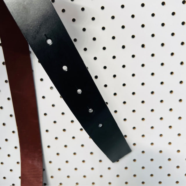 black leather belt / 38 (3881401154875868656)