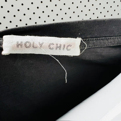 HOLY CHIC / grey midi dress / s (3881651961877070884)