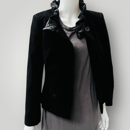 1990s aussie vintage / CARLA ZAMPATTI / velvet jacket / s (3881652138219857571)