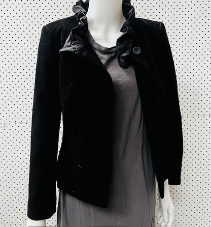 1990s aussie vintage / CARLA ZAMPATTI / velvet jacket / s (3881657953136860655)