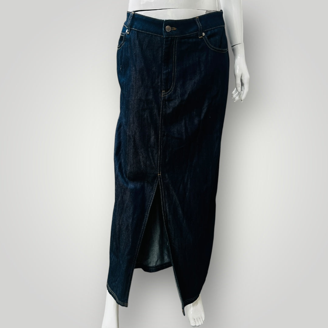 COUNTRY RD / denim maxi skirt / 14 Skirts