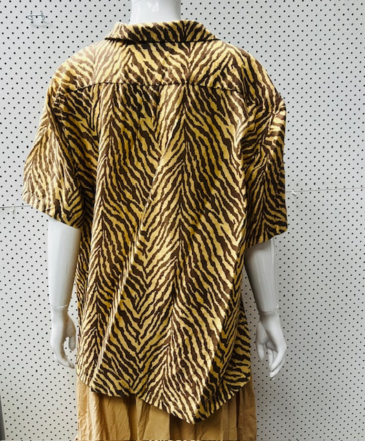 charlie holiday / indie shirt in zebra / 14 / xl (3881772542676367375)