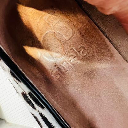 spotted horsehair ballet flats / 38 (3882012429009833576)