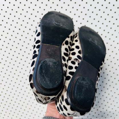 spotted horsehair ballet flats / 38 (3882012430649190990)