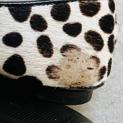 spotted horsehair ballet flats / 38 (3882012435534827848)