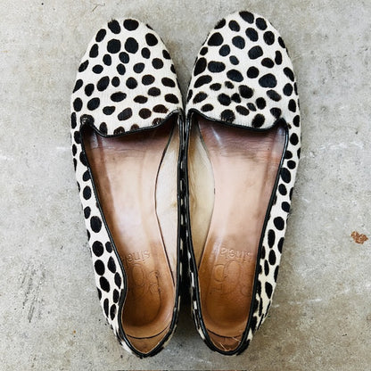spotted horsehair ballet flats / 38 (3882012441925529955)