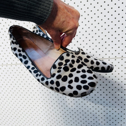 spotted horsehair ballet flats / 38 (3882012445109900815)