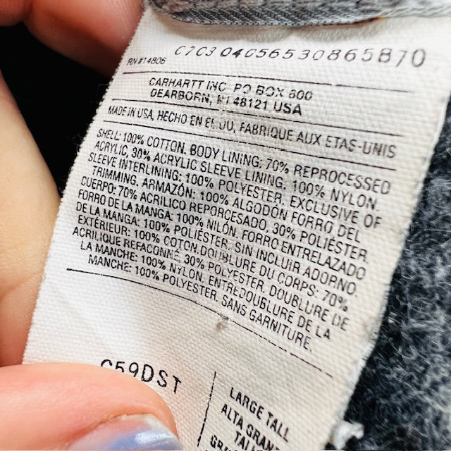1990s american vintage / CARHARTT / denim chore jacket / L Jackets