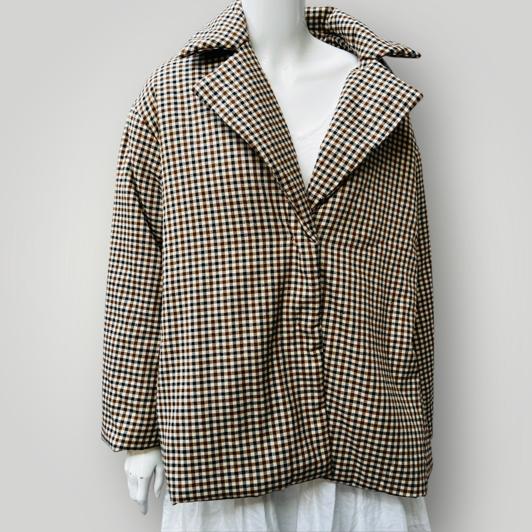 Fashion Union / fitted puffer jacket in check / 14 (3882612593995074781)
