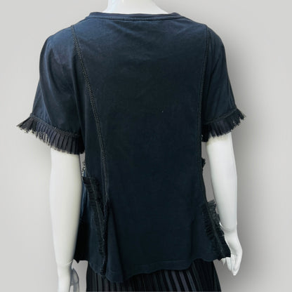 TRELISE COOPER / 'medium flare' tee in black / s (3882692924386636439)