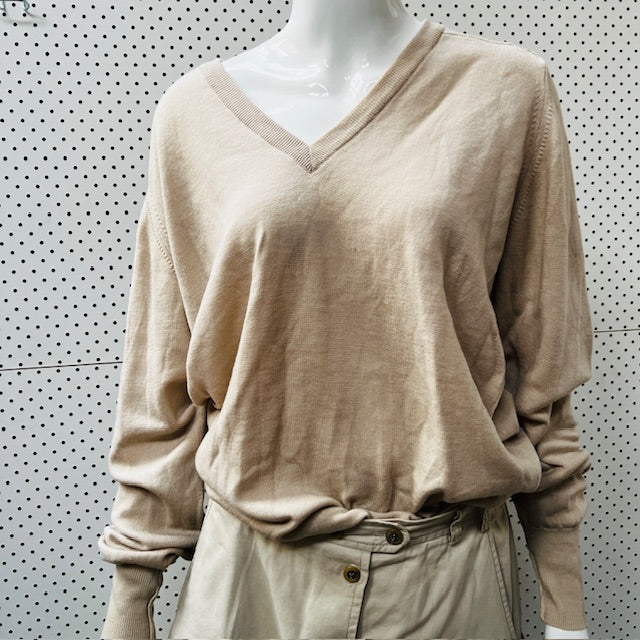 1980s british vintage / st michael / v neck wool jumper / L Tops & shirts