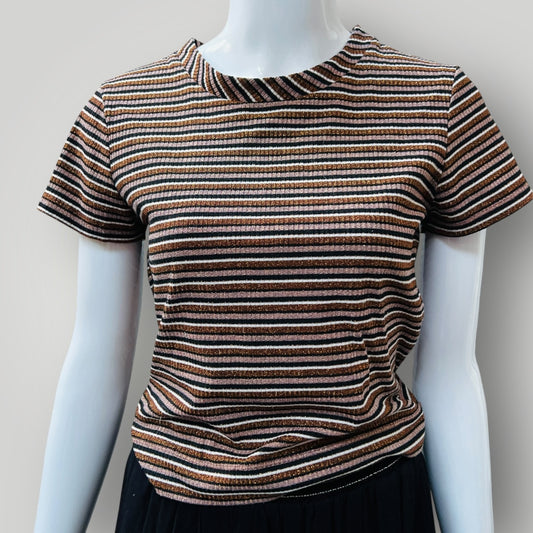 RUBY / striped tee / s / made in nz (3882865086339880745)